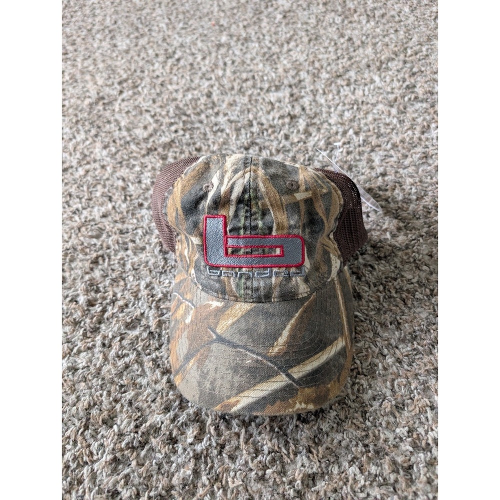 Banded Gear Trucker Cap Hat MAX-5 Camo Brown Mesh W/ B Logo Adjustable Strapback